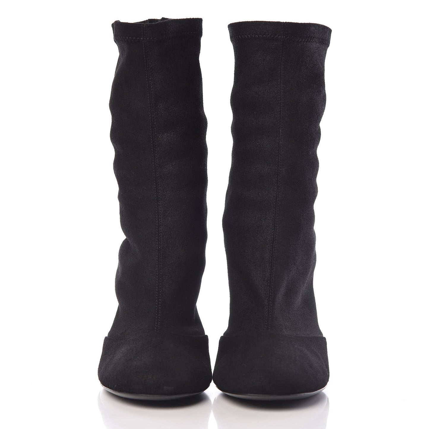 Suede Short Boots 38 Black