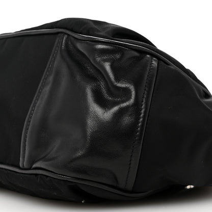Prada Tessuto Nylon Chain Shoulder Bag Black 9 of 10