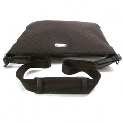 Gucci Nylon Monogram Flat Messenger Bag Brown 5 of 10