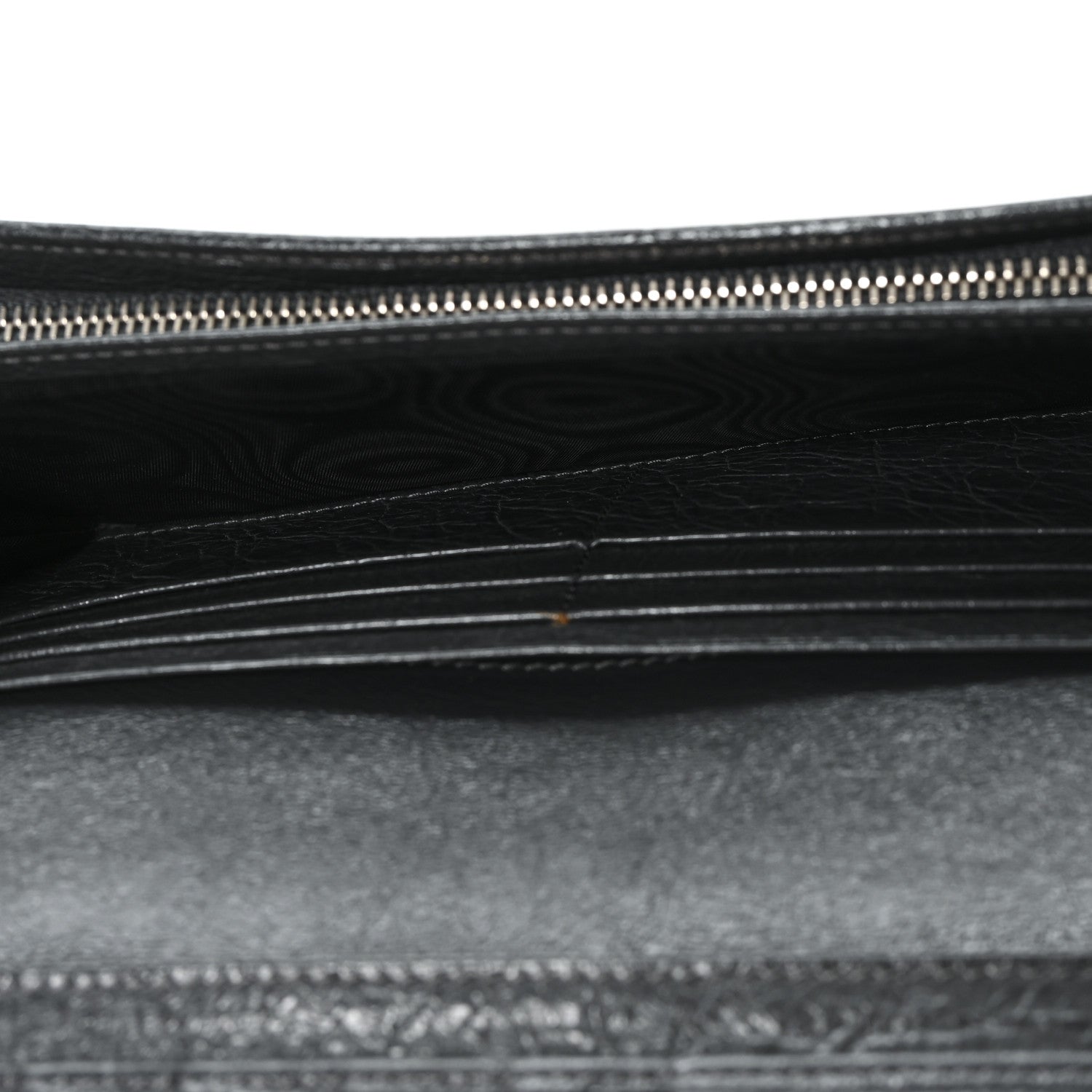 Balenciaga Agneau Classic Silver Hardware Money Wallet Gris Fossile 5 of 7