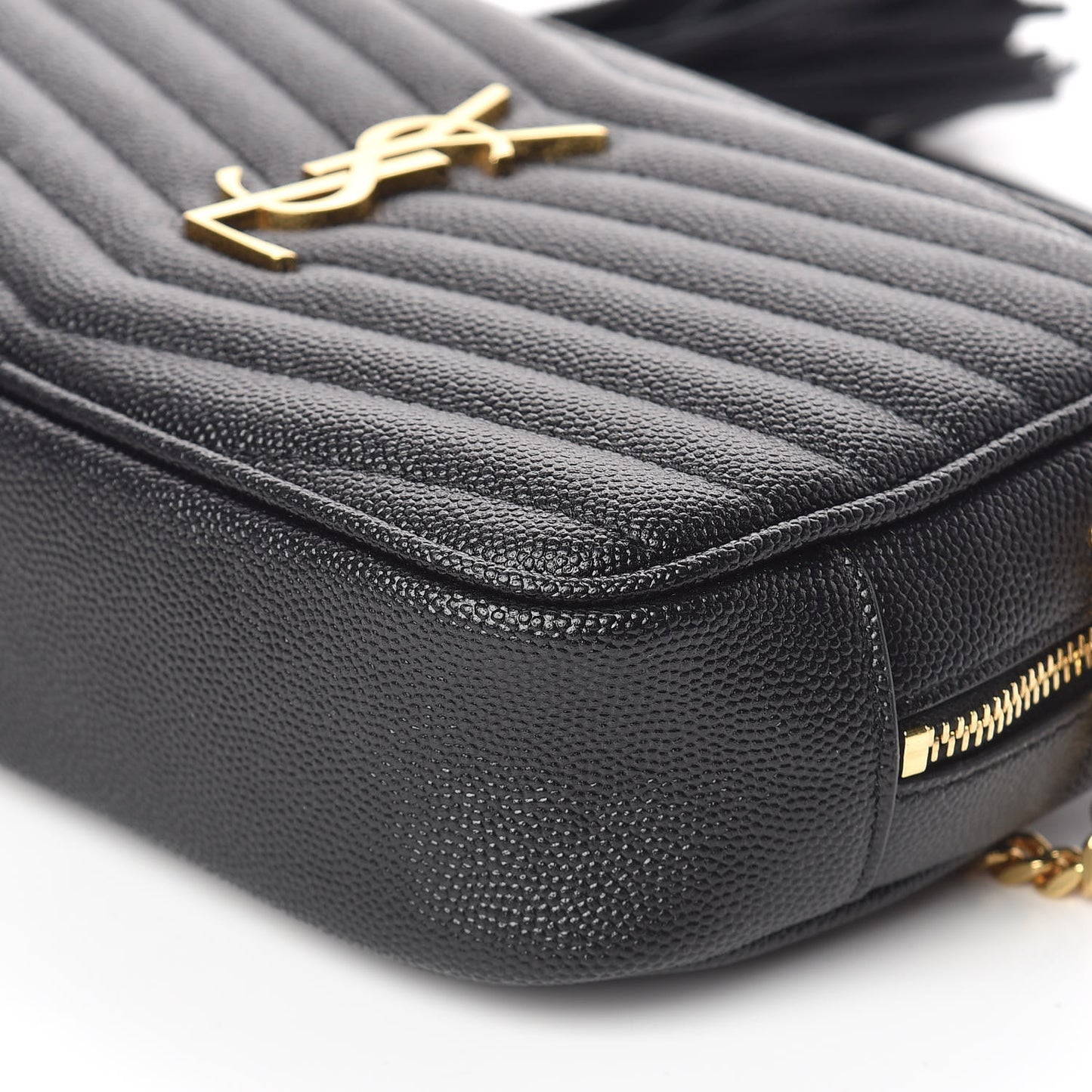 Grain De Poudre Matelasse Monogram Mini Lou Camera Bag Black