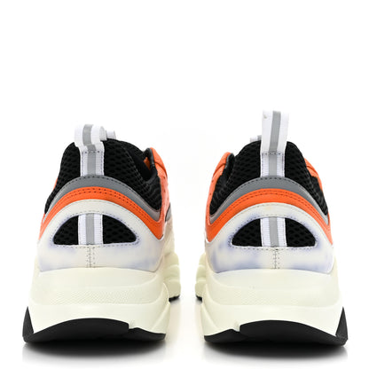 Christian Dior Technical Mesh Calfskin Mens B22 Sneakers 44 White Orange 4 of 10