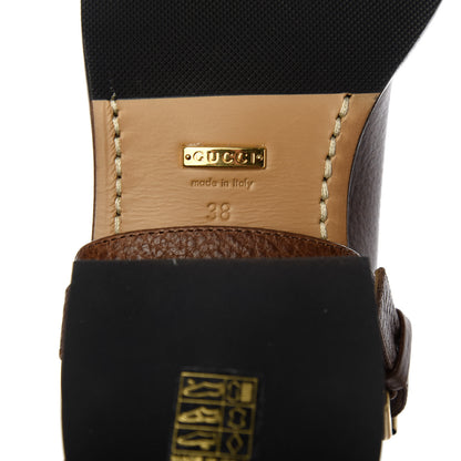 Gucci GG Monogram Calfskin Lola Tall Boots 38 Beige Ruggine Cuir 7 of 8