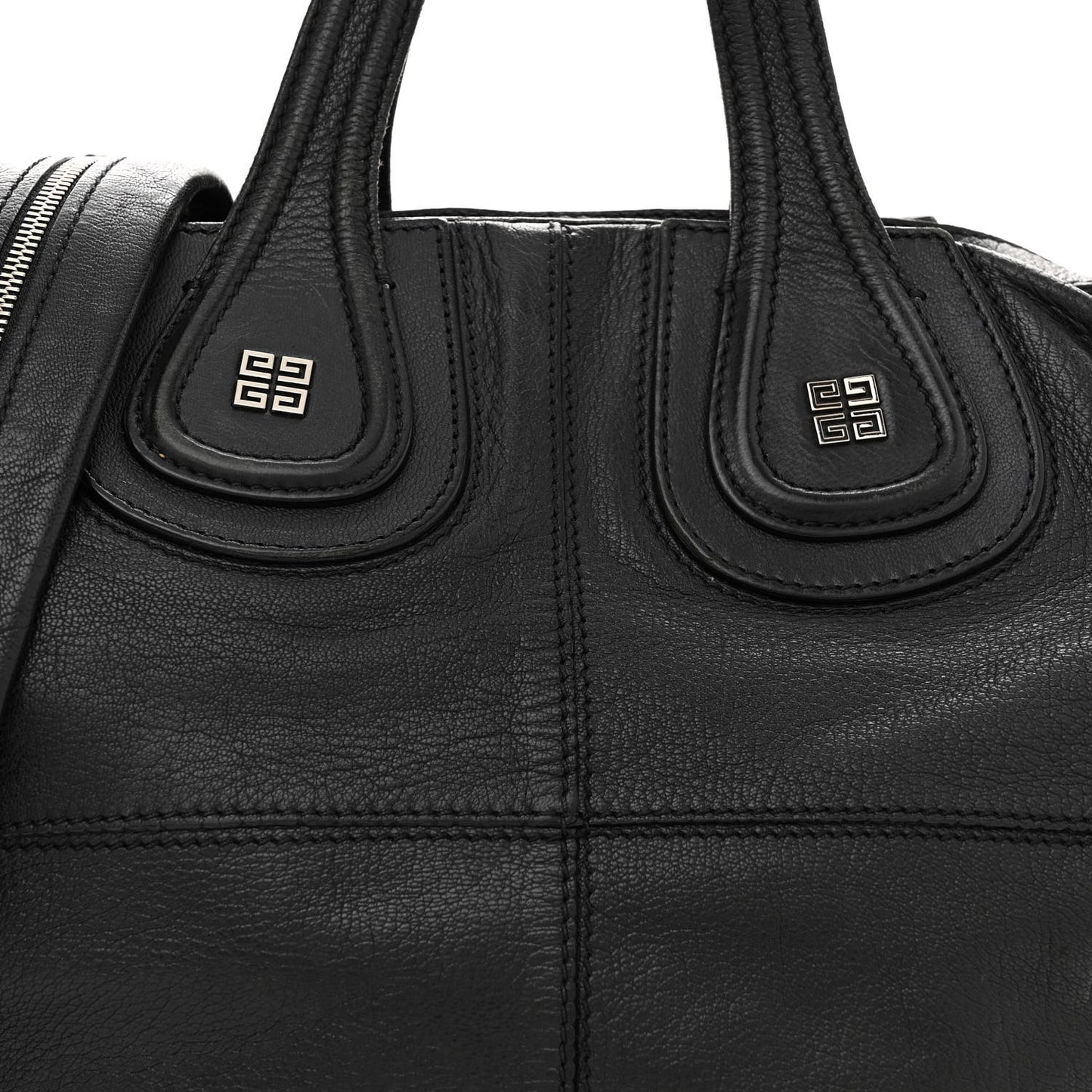 Waxy Grained Calfskin Medium Nightingale Black