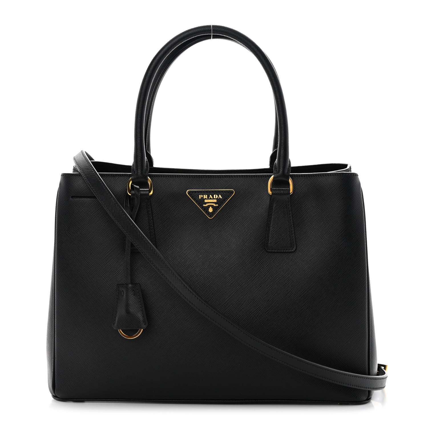 Prada Saffiano Lux Medium Tote Black 1 of 18