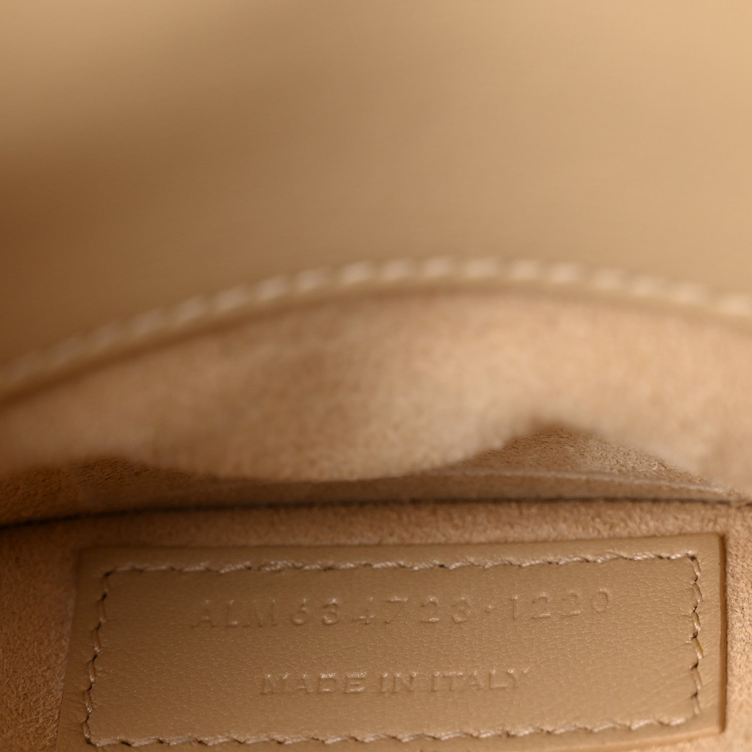 Saint Laurent Smooth Calfskin Medium Monogram Sunset Satchel Beige 7 of 13
