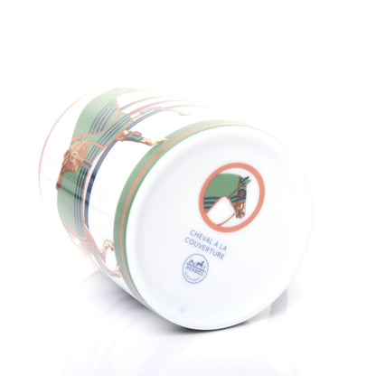 Hermes Porcelain Cheval A La Couverture Mug Set of 3 8 of 14