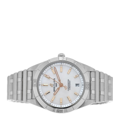Breitling Stainless Steel Diamond Mother of Pearl 36mm Chronomat Automatic Watch A10380 2 of 5