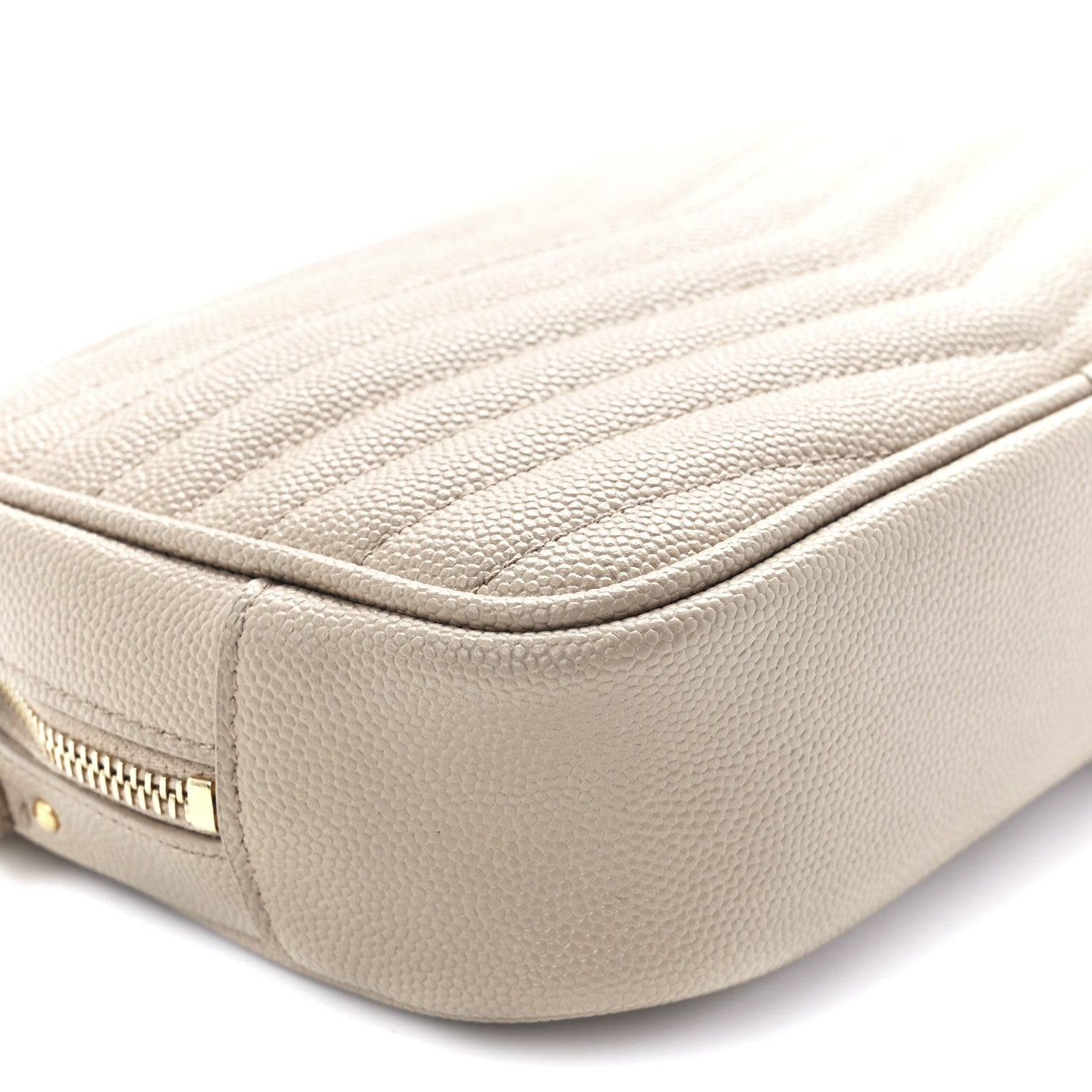 Saint Laurent Grain De Poudre Matelasse Monogram Mini Lou Camera Bag Dark Beige 11 of 11