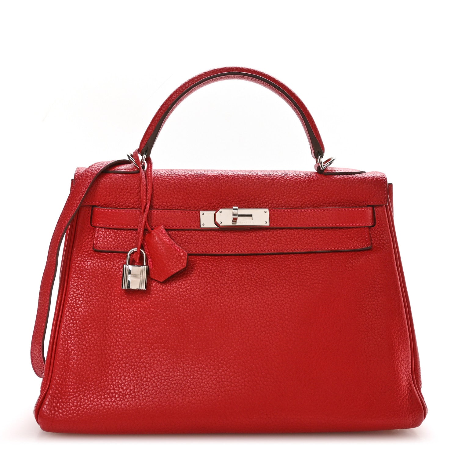 Hermes Taurillon Clemence Kelly Retourne 32 Rouge Casaque 1 of 10