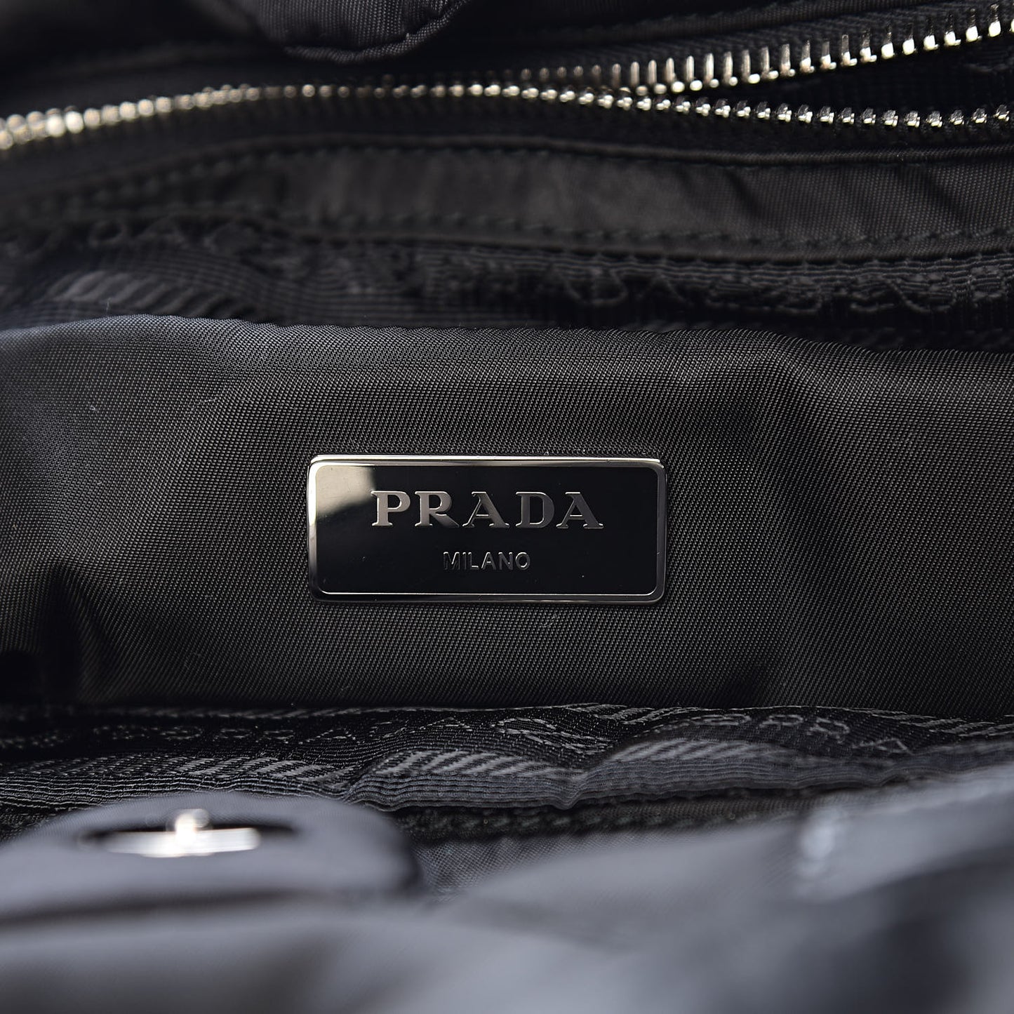Tessuto Nylon Bomber Tote Black
