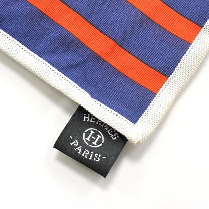 Hermes Silk Jersey Brides De Gala Scarf 90 Bleu 4 of 7