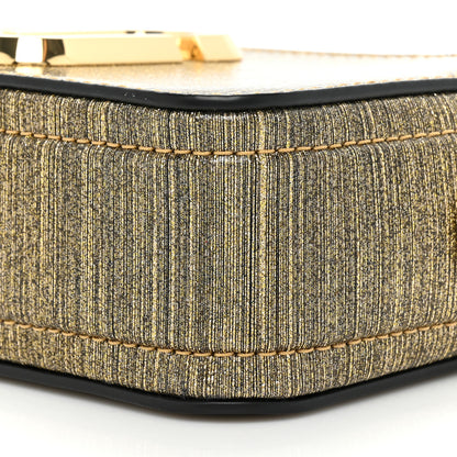 Marc Jacobs Metallic Calfskin Glitter Small Snapshot Camera Bag Gold Black 8 of 10