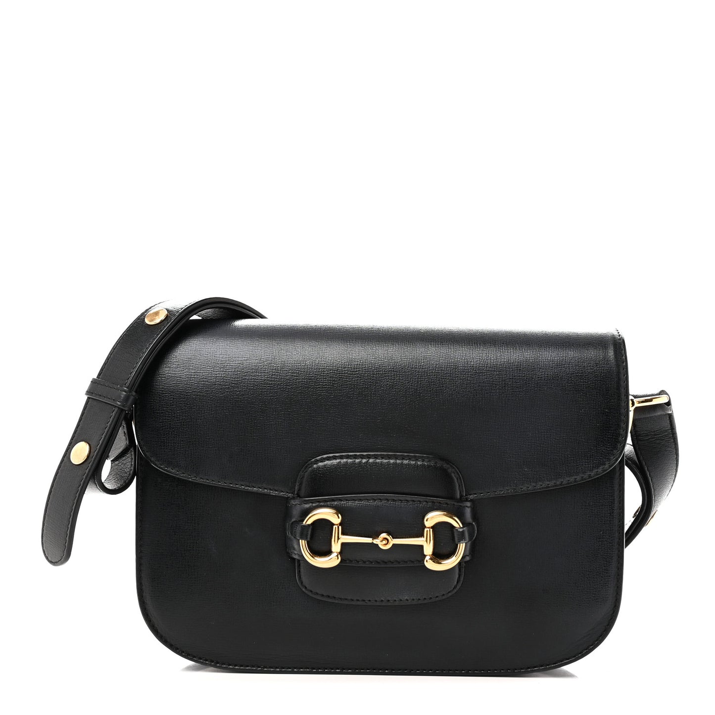 Azalea Calfskin Horsebit 1955 Shoulder Bag Black