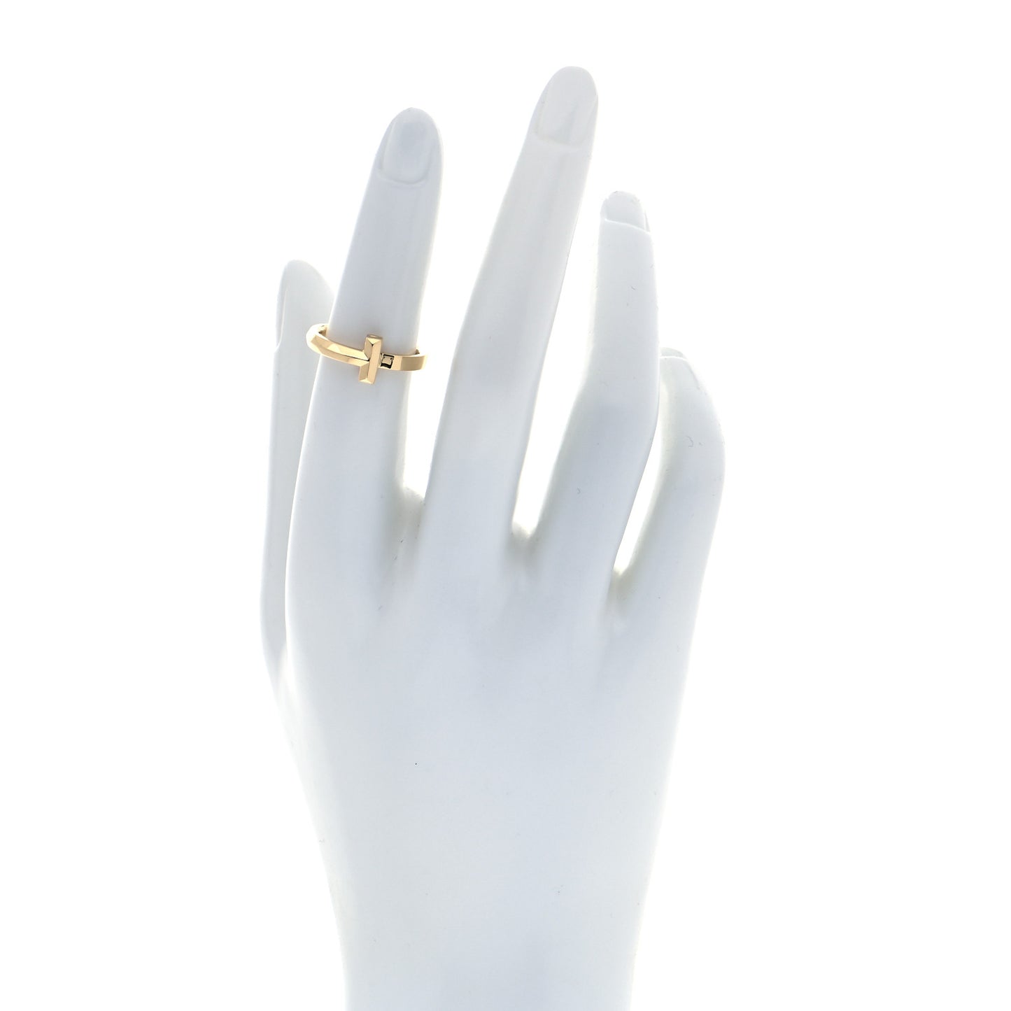 18K Yellow Gold T T1 Ring 49 5