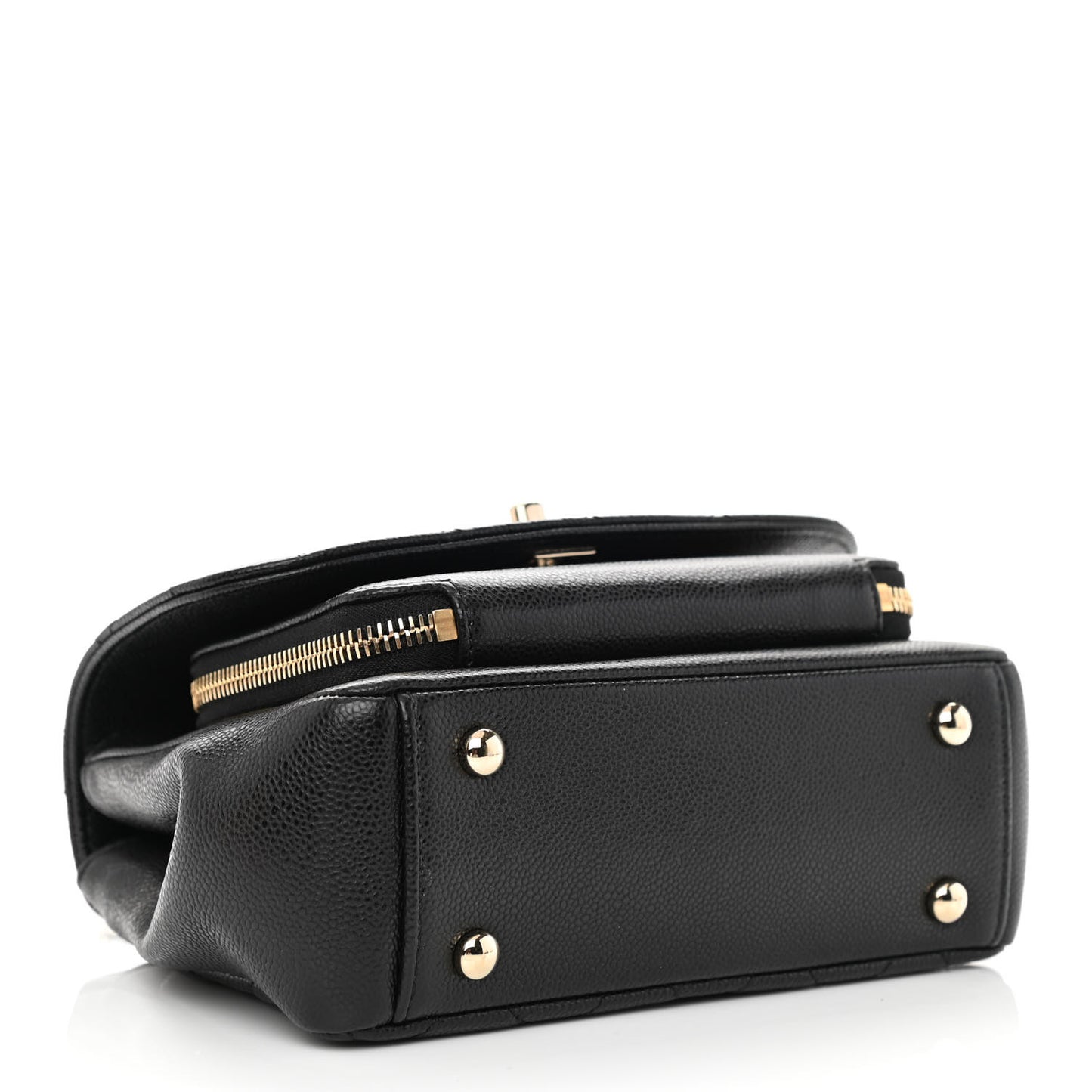 Caviar Quilted Small Business Affinity Flap Black