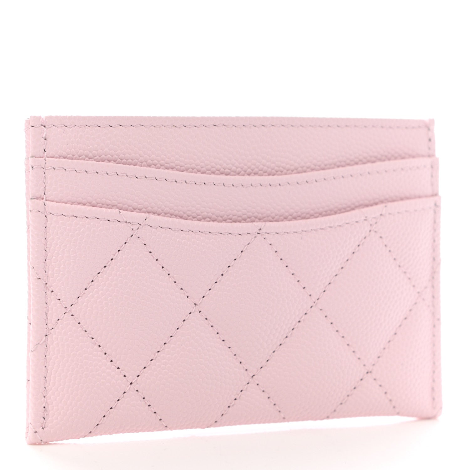 Chanel Caviar Quilted Card Holder Light Pink 3 of 8