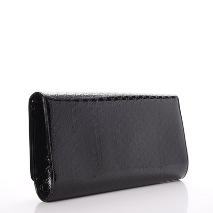 Gucci Patent Microguccissima Medium Broadway Clutch Black 3 of 7