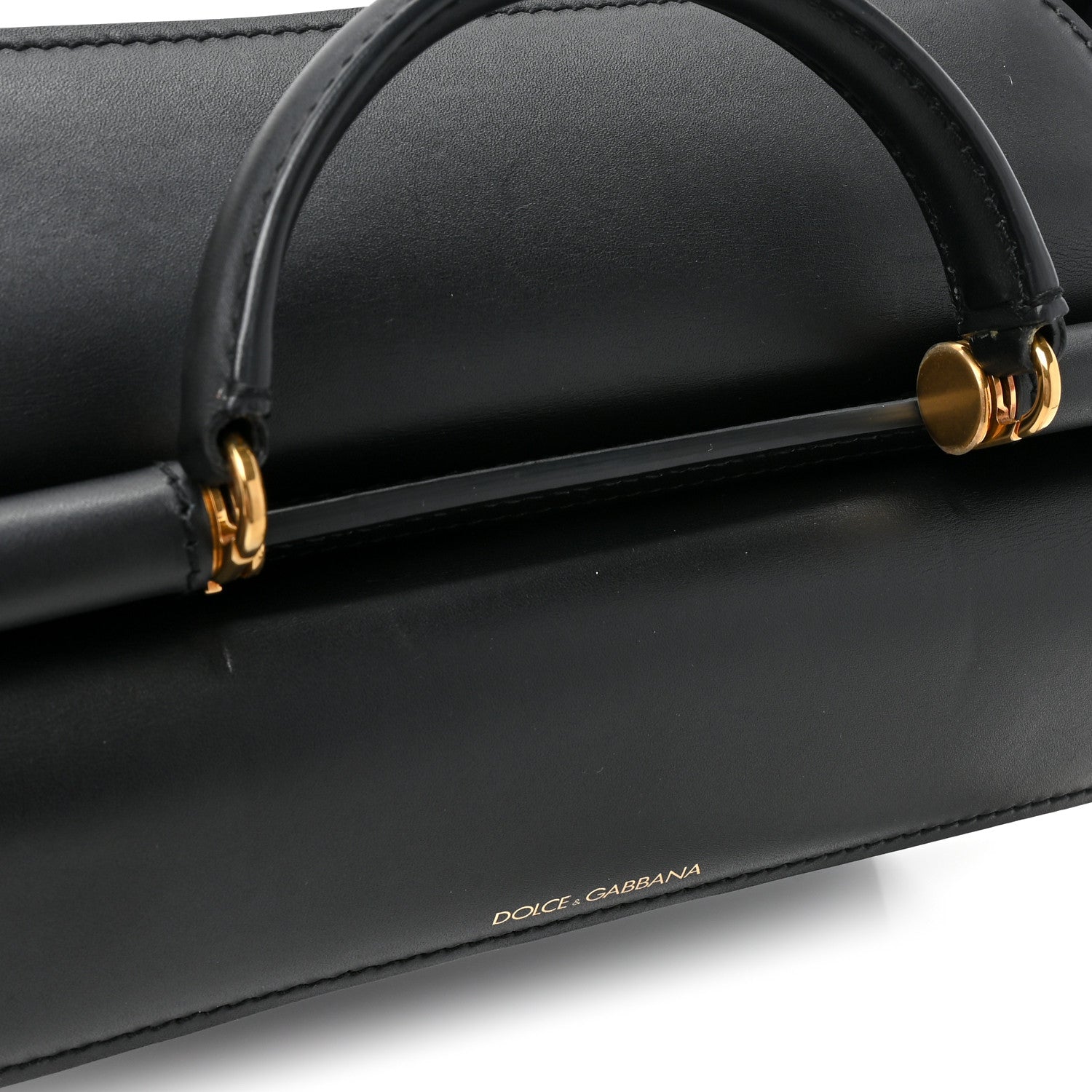 Dolce & Gabbana Calfskin Miss Sicily Satchel Black 15 of 16