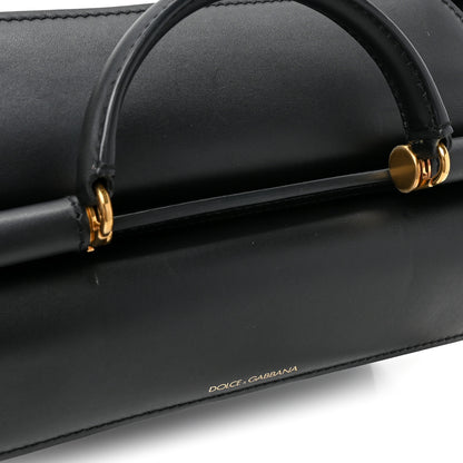 Dolce & Gabbana Calfskin Miss Sicily Satchel Black 15 of 16