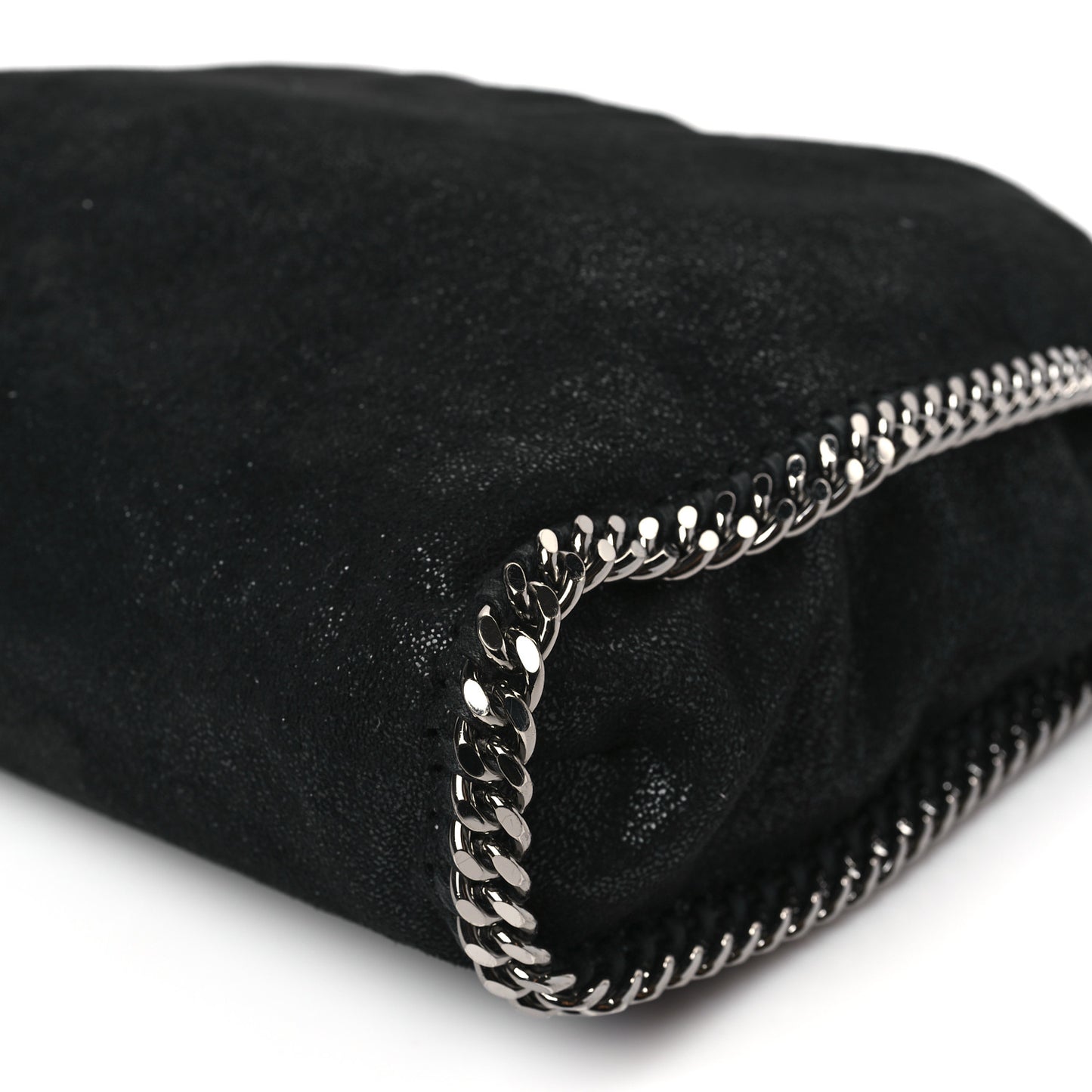 Shaggy Deer Falabella Fold Over Tote Black