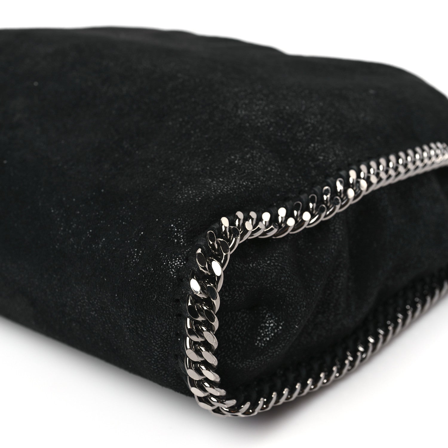 Stella McCartney Shaggy Deer Falabella Fold Over Tote Black 9 of 9