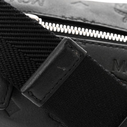 MCM Calfskin Ottomar Monogram Fursten Belt Bag Black 10 of 10