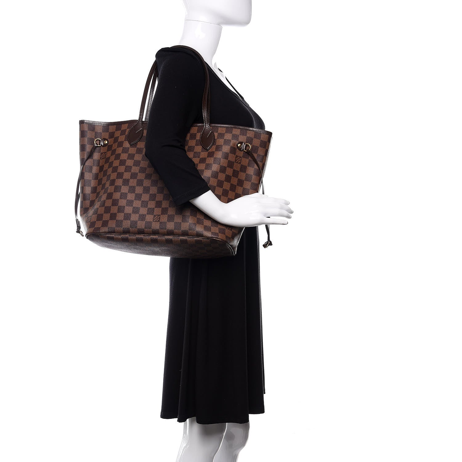 Louis Vuitton Damier Ebene Neverfull MM 2 of 10