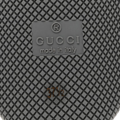 Gucci Nylon Nubuck Web Womens Screener Sneakers 37.5 Mystic White Dusty Milk 6 of 7