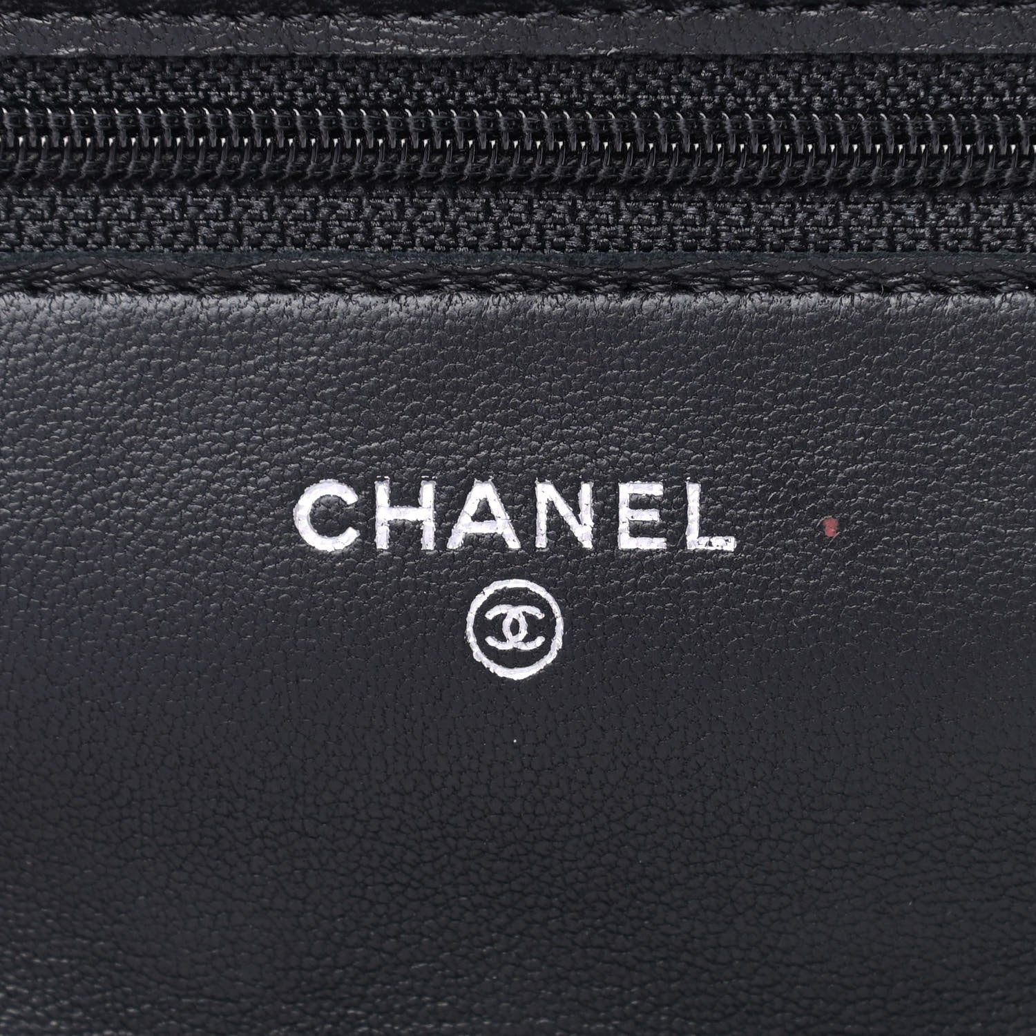 Chanel Lambskin Quilted Wallet On Chain WOC Black 5 of 10