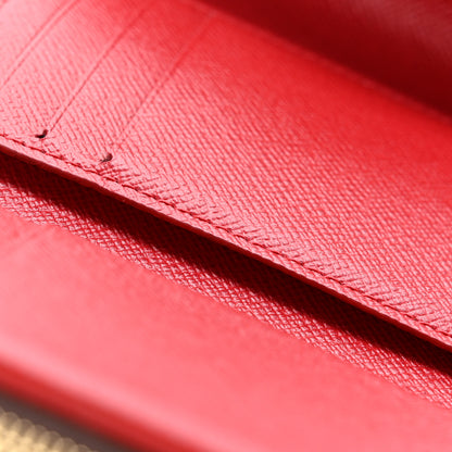 Louis Vuitton Damier Ebene Victorine Wallet Cherry 10 of 12