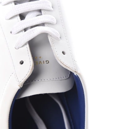 Givenchy Calfskin Reverse Logo Urban Street Sneakers 40.5 White Blue 8 of 9