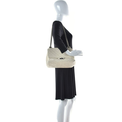 Chanel Aged Calfskin Quilted Reissue 2.55 Accordion Flap White 2 of 18