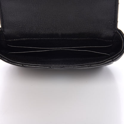 Saint Laurent Sheepskin Matelasse Chevron Monogram Mini College Bag Black 5 of 8