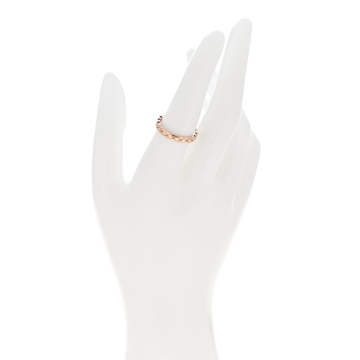 Chanel 18K Beige Gold Mini Coco Crush Ring 55 7.25 2 of 6