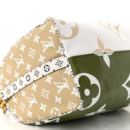 Louis Vuitton Monogram Giant Speedy Bandouliere 30 Kaki Beige 8 of 10