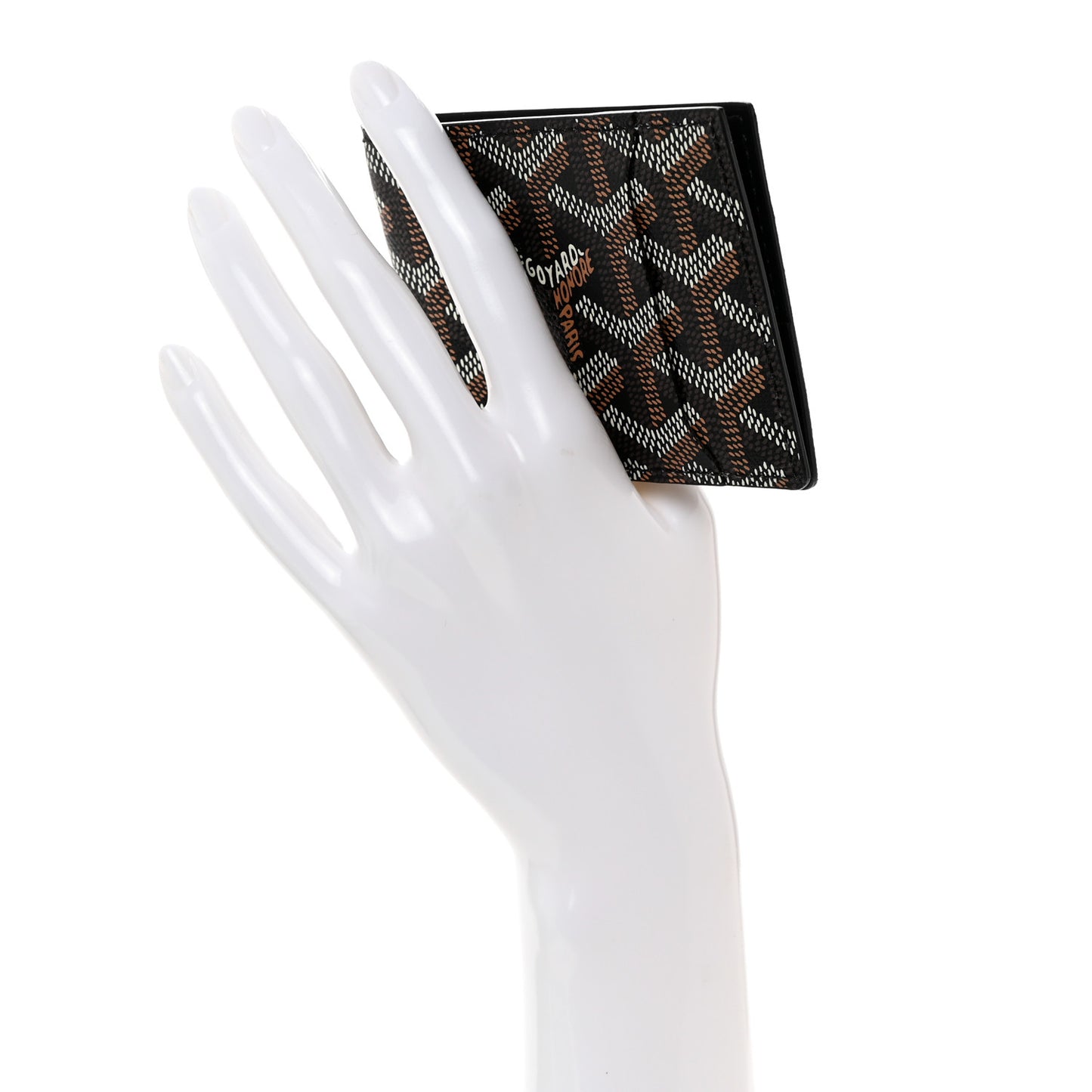 Goyardine Insert Victoire Card Wallet Black