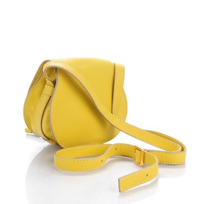 Chloe Calfskin Mini Marcie Round Crossbody Bag Neon Yellow 3 of 8