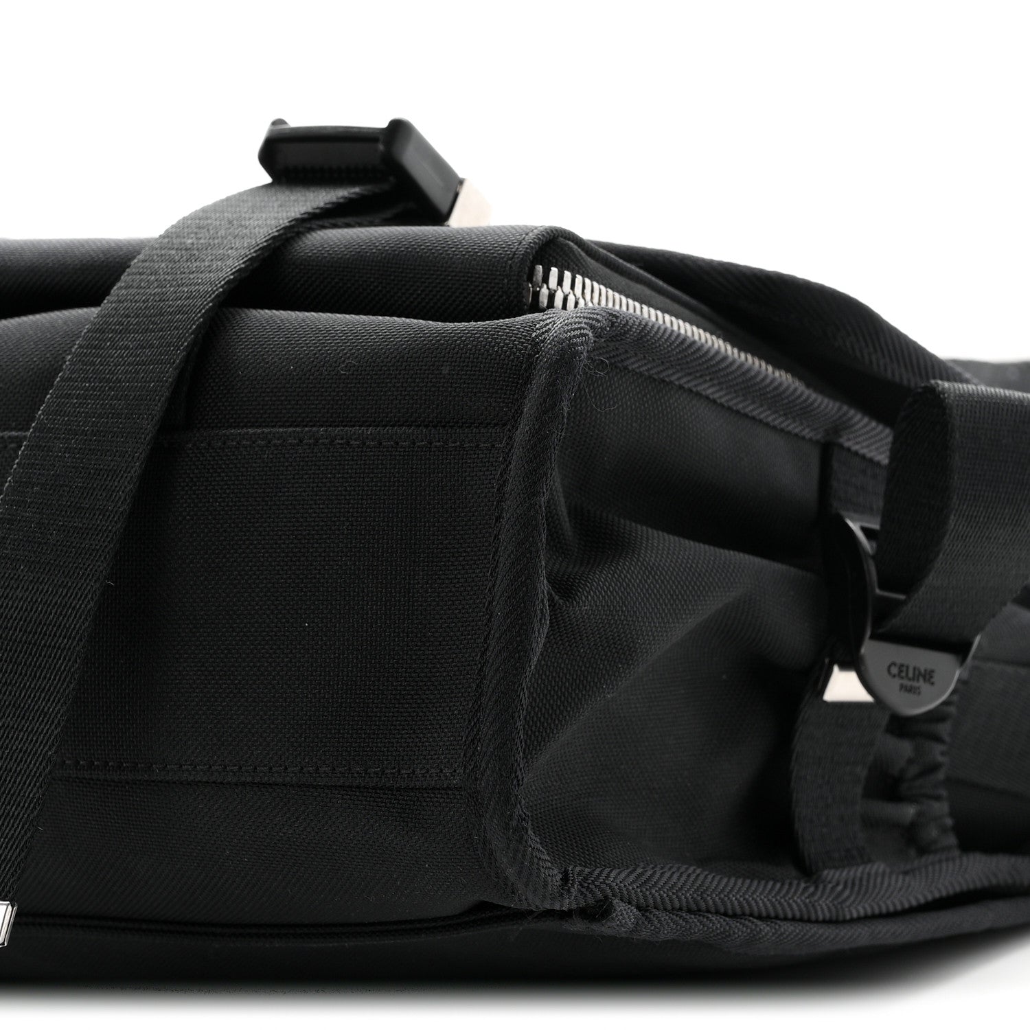 Celine Canvas Trekking Large Messenger Bag Black 9 of 10