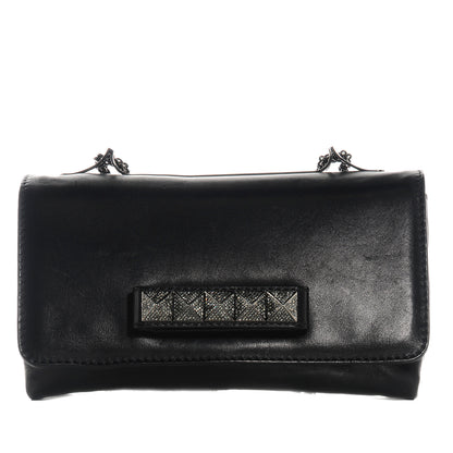 Valentino Garavani Nappa Crystal Encrusted Studs Va Va Voom Shoulder Bag Black 9 of 16