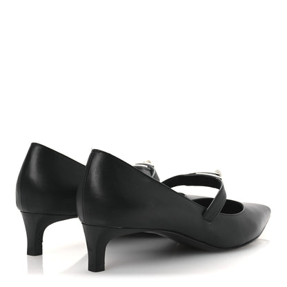 Hermes Calfskin Kiara 40 Pumps 39 Black 5 of 17