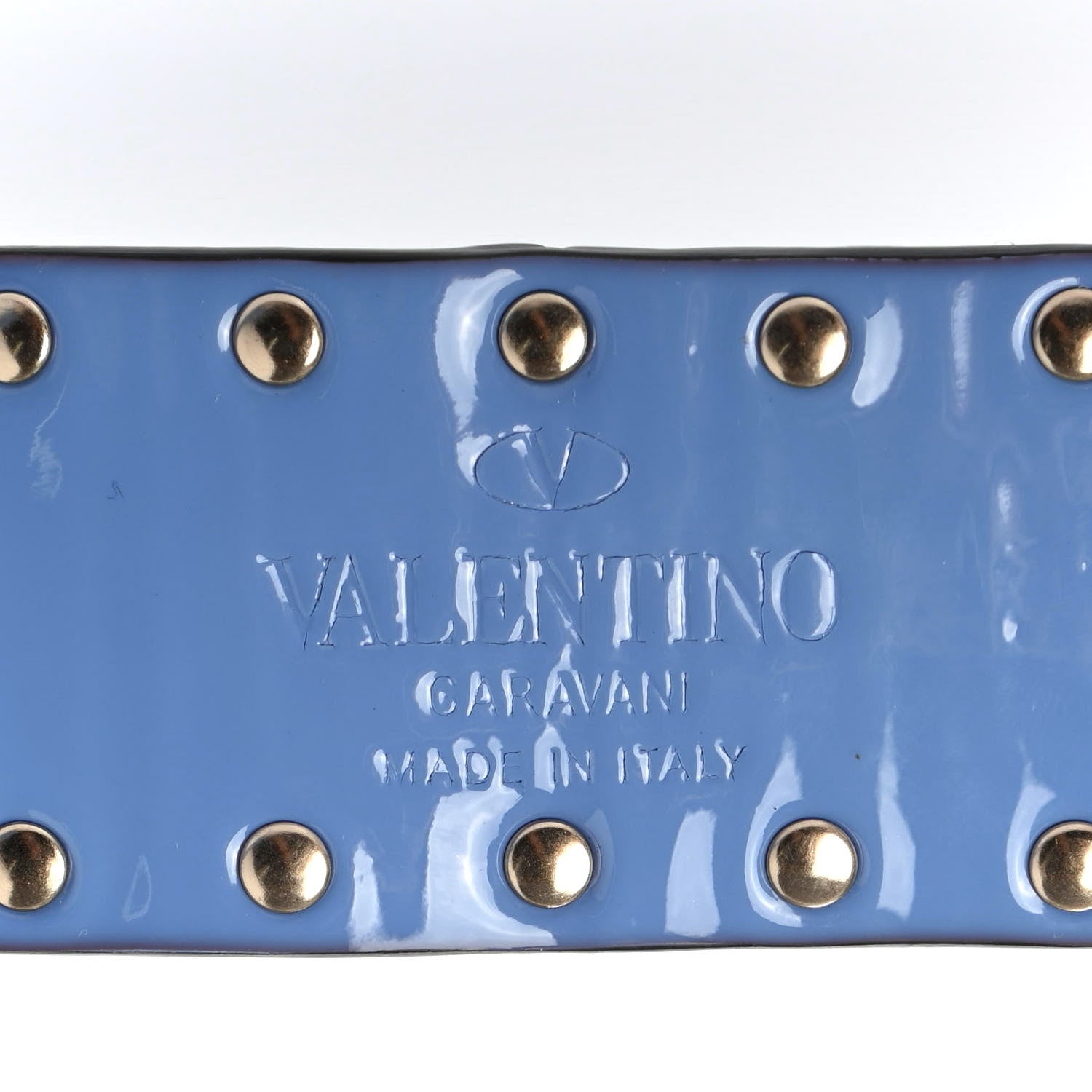 Valentino Garavani Patent Rockstud Spike Shoulder Strap Angel 3 of 4