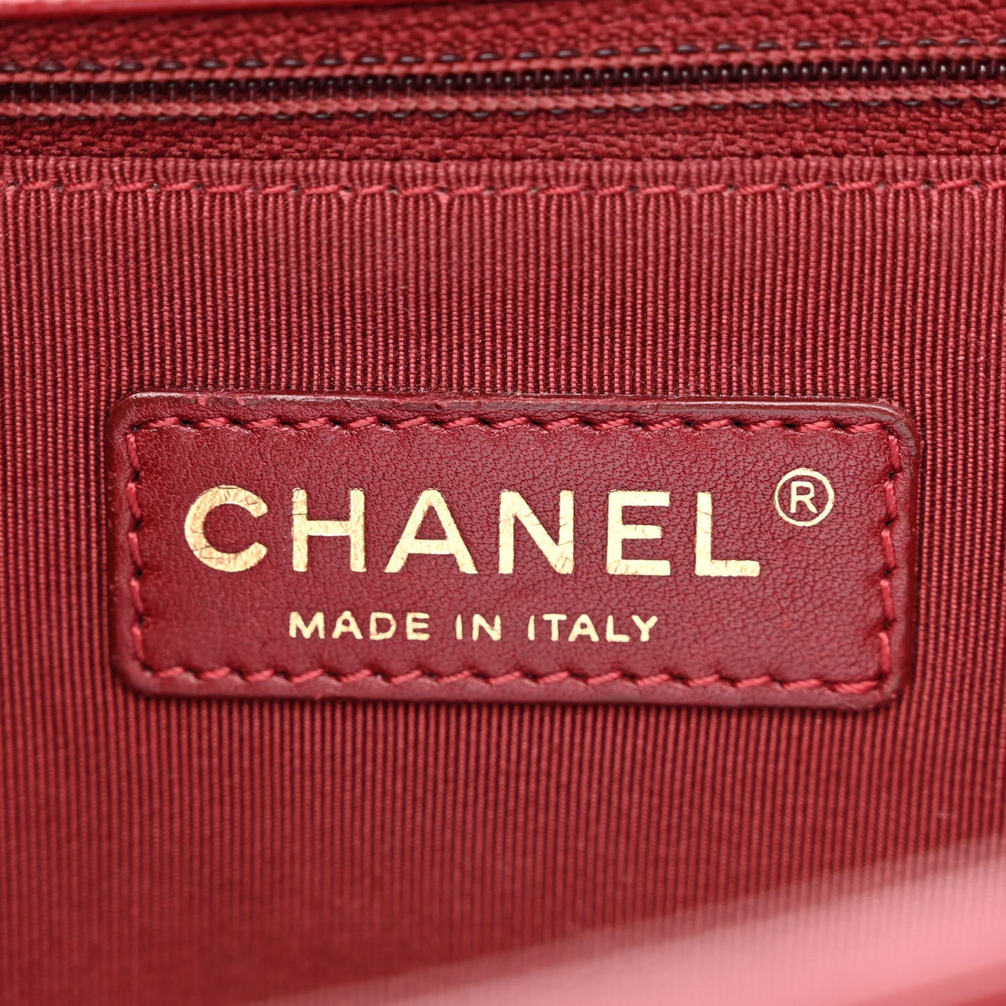 Lambskin Quilted Large Boy Flap Red