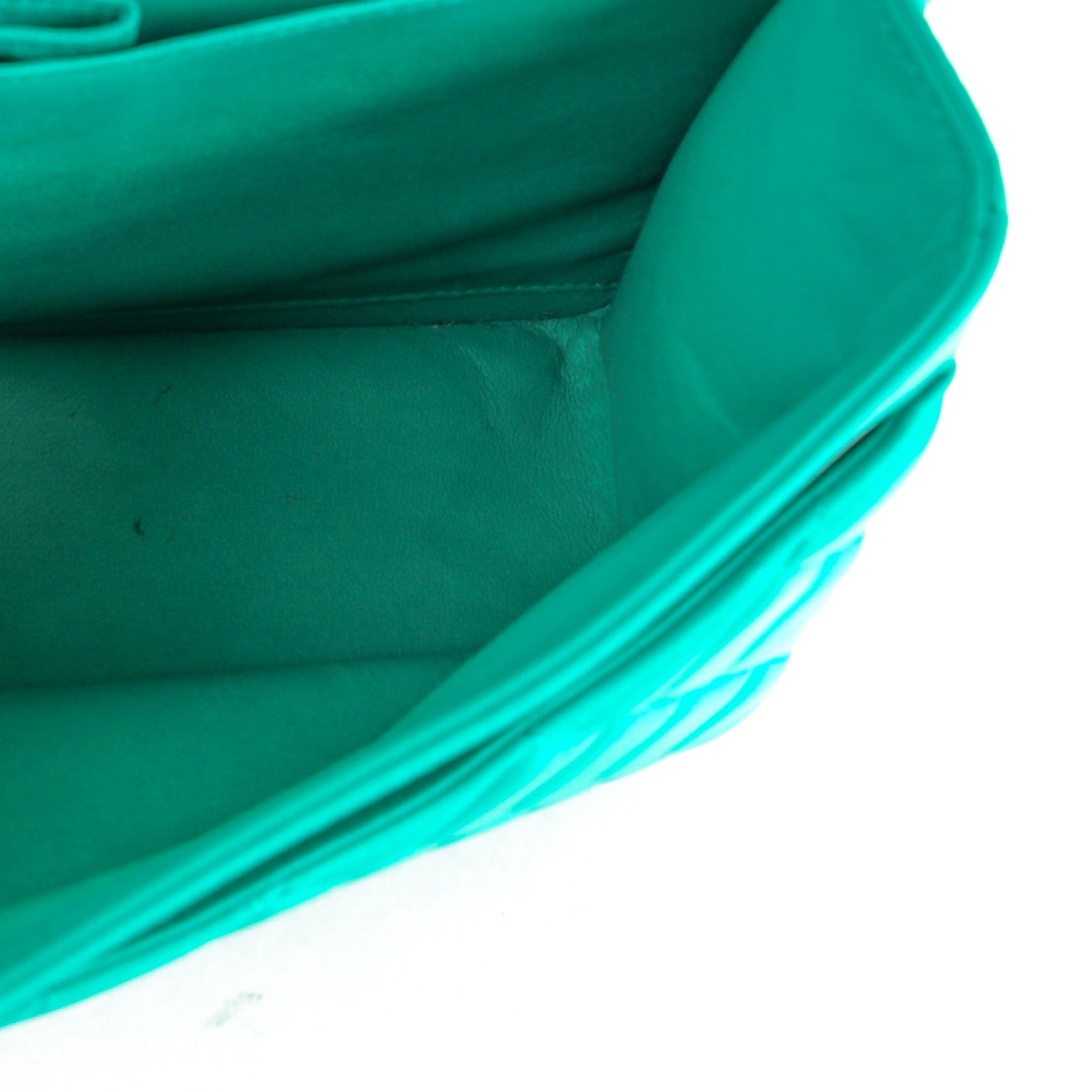 Chanel Lambskin Quilted Jumbo Double Flap Green 6 of 15