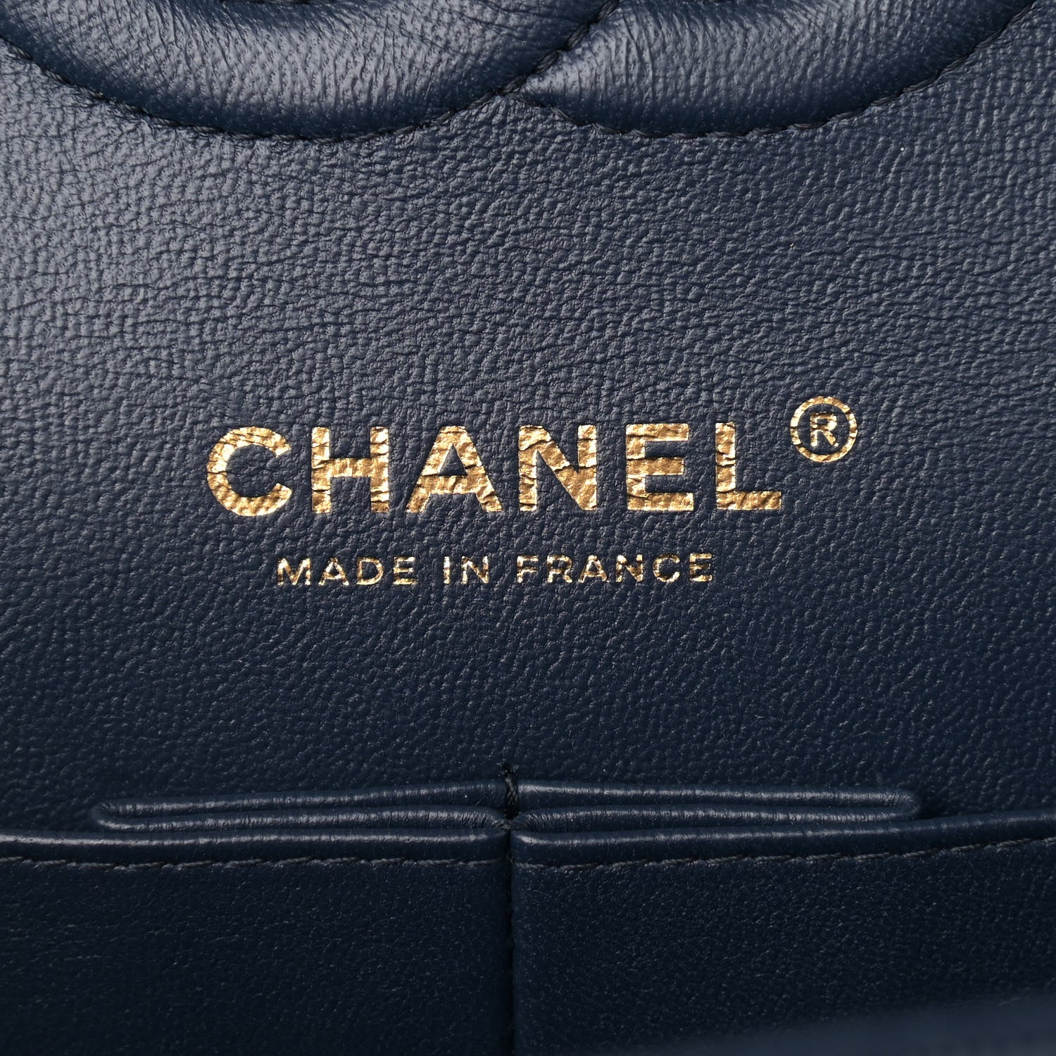 Chanel Caviar Quilted Medium Double Flap Navy 5 of 13