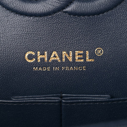 Chanel Caviar Quilted Medium Double Flap Navy 5 of 13