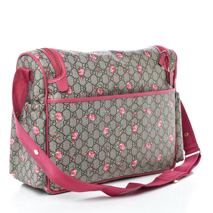 Gucci GG Supreme Monogram Rose Bud Diaper Bag Pink 4 of 10
