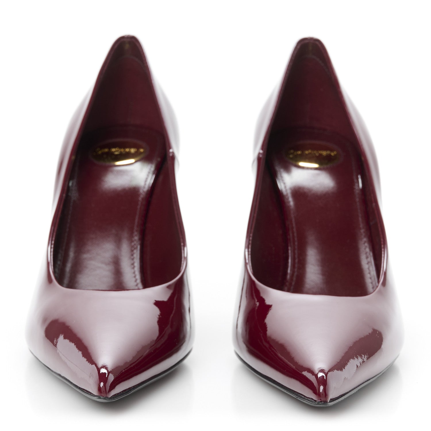 Saint Laurent Vernice Seta Soft Norma 90 Pumps 38 Grenat 3 of 10