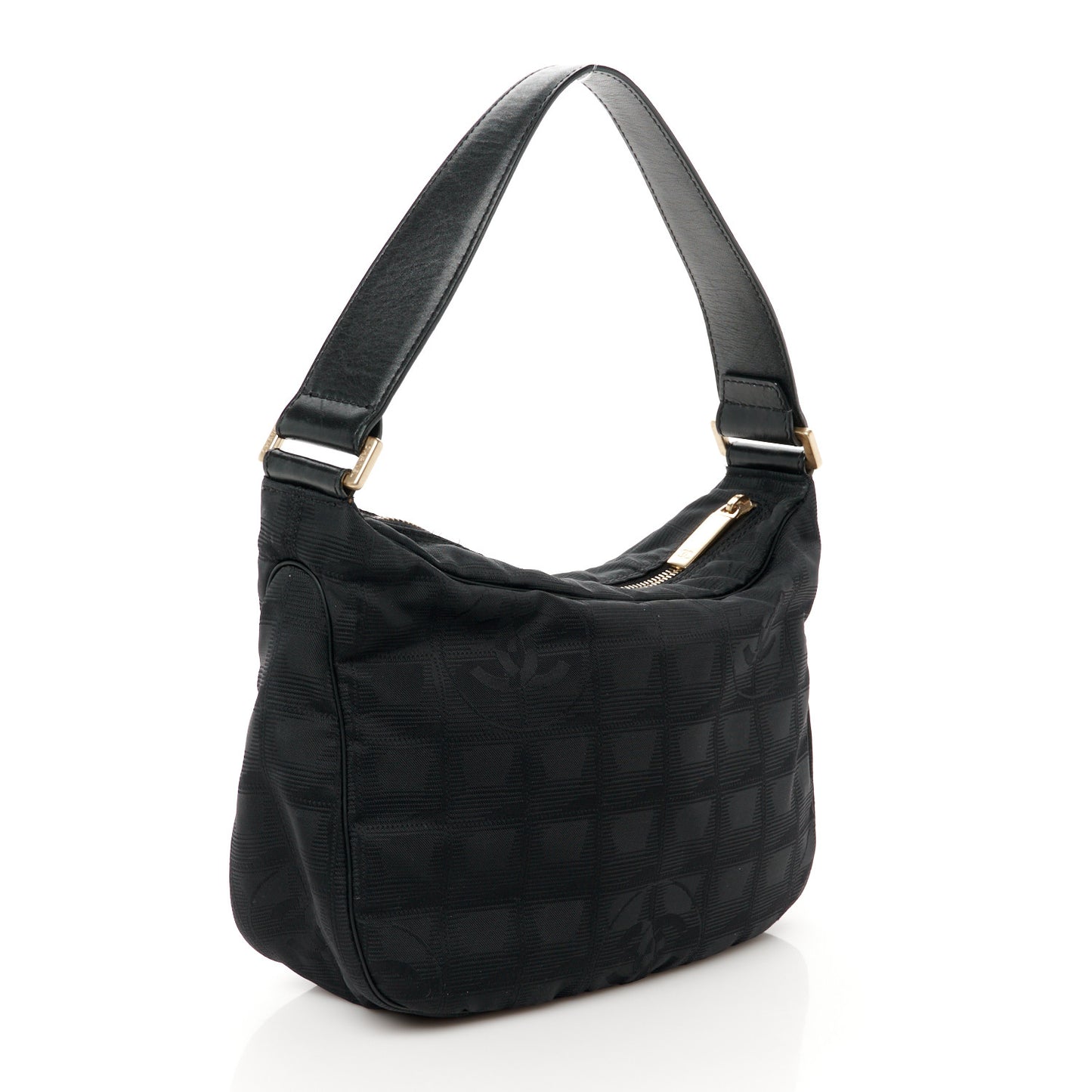 Nylon Travel Hobo Black