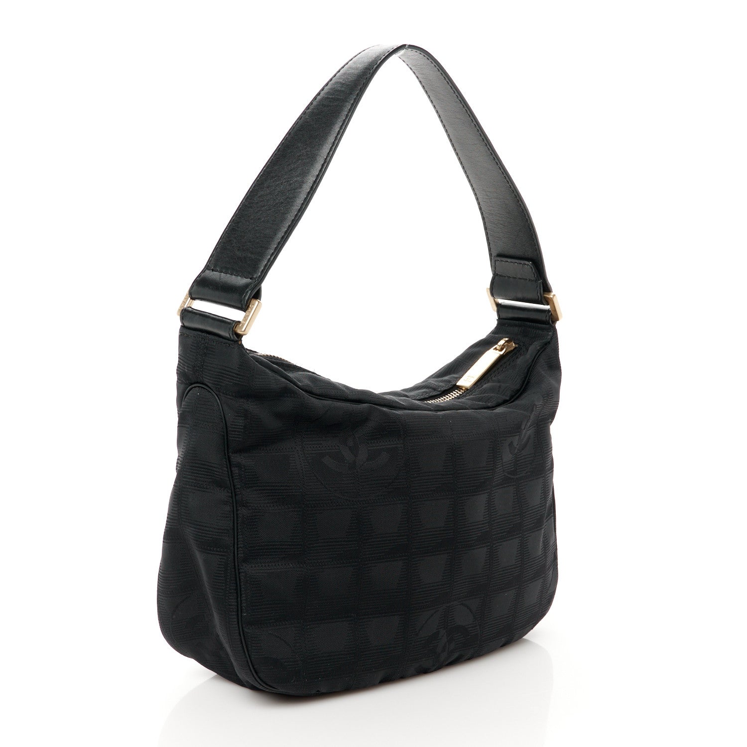 Chanel Nylon Travel Hobo Black 3 of 10